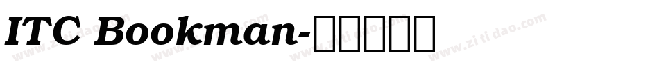 ITC Bookman字体转换